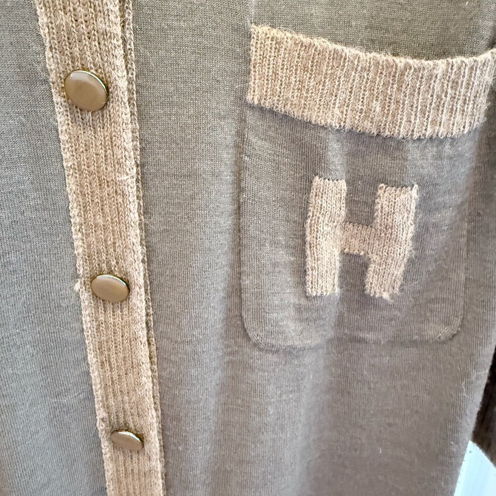 Hermes Brown and Tan Women's Sweater - Picture 3 of 5